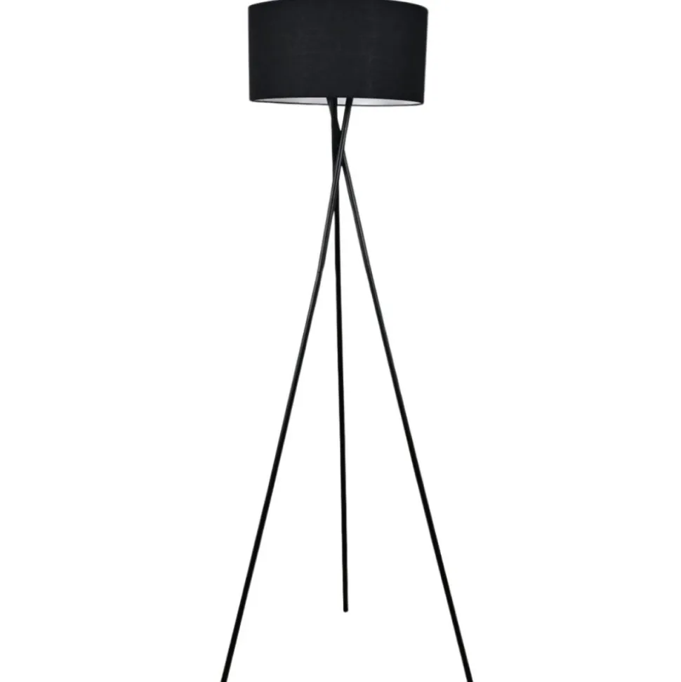 Lampa podłogowa PAVAO czarna 1xE27