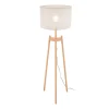 Lampa Podłogowa PEREZ Brązowy Beżowy Abażur 1xE27 168cm