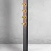 Lampa Podłogowa PHOENIX Czarny 5xE14 125cm