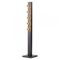 Lampa Podłogowa PHOENIX Czarny 5xE14 125cm
