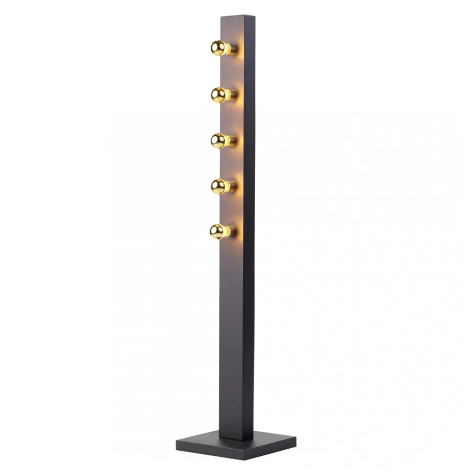 Lampa Podłogowa PHOENIX Czarny 5xE14 125cm
