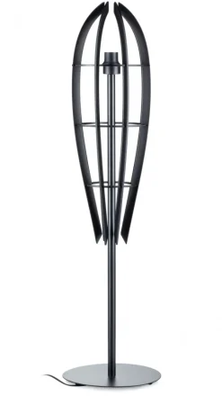 Lampa podłogowa Plywood 120 cm czarna