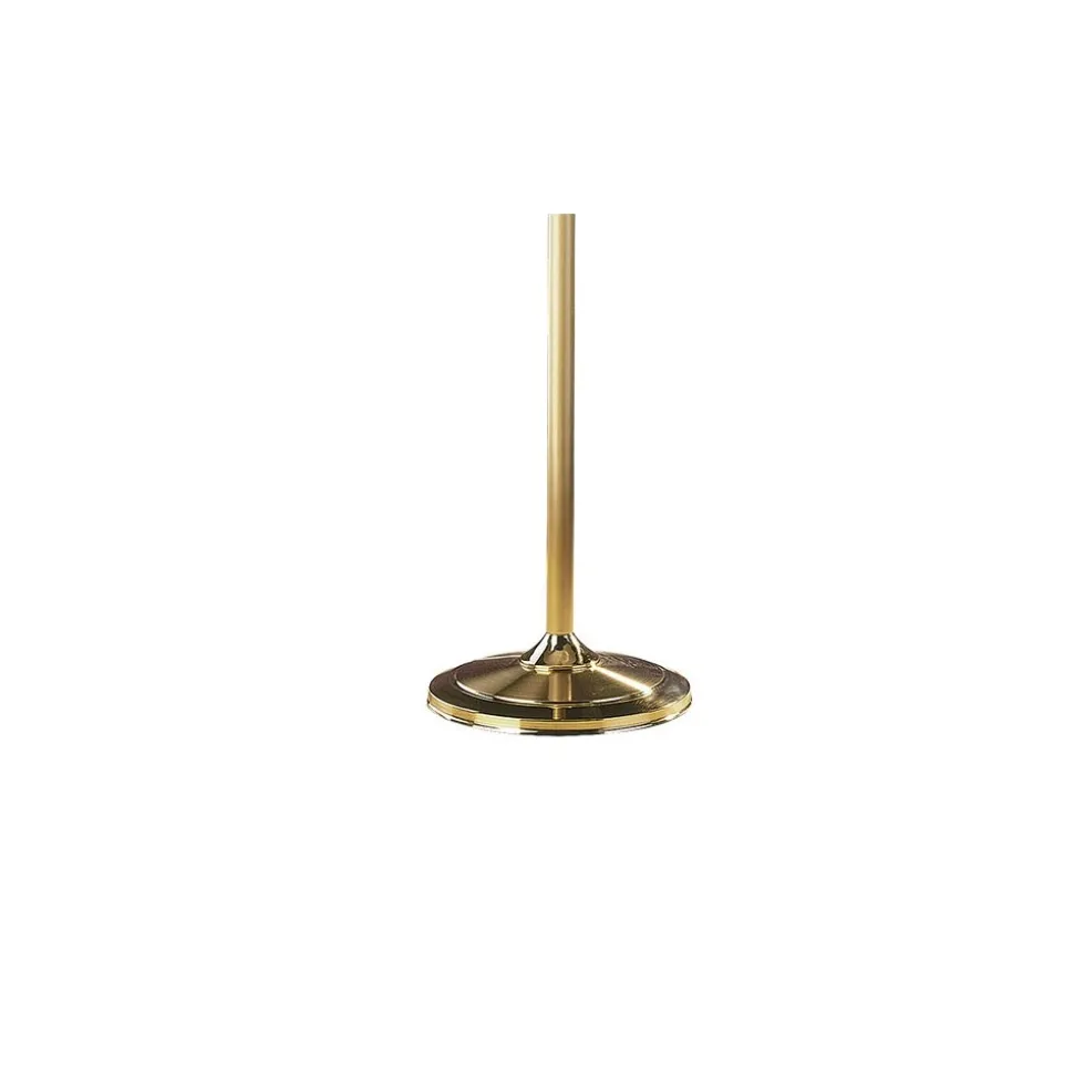 Lampa Podłogowa Regulowana CLASSIC Złoty Beżowy Abażur 1xE27 158 cm