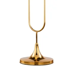 Lampa Podłogowa SELEN Złoty Biały Szklane Klosze 2xG9 136 cm