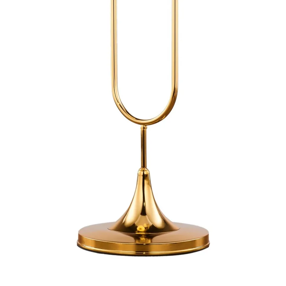 Lampa Podłogowa SELEN Złoty Biały Szklane Klosze 2xG9 136 cm