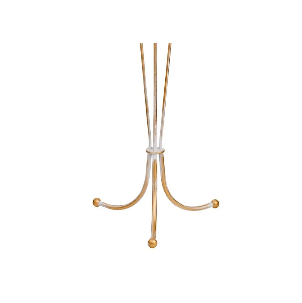 Lampa Podłogowa SOFIA Złoty Beżowy Abażur 1xE27 158 cm
