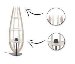 Lampa podłogowa stojąca BOHO PLYWOOD