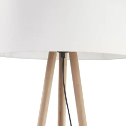 Lampa Podłogowa TOKYO Brązowy Biały Abażur 1xE27 148cm