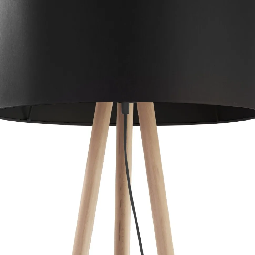 Lampa Podłogowa TOKYO Brązowy Czarny Abażur 1xE27 148cm