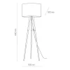 Lampa Podłogowa TOKYO Sosna Beżowy Abażur 1xE27 148cm