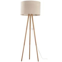 Lampa Podłogowa TOKYO Sosna Beżowy Abażur 1xE27 148cm