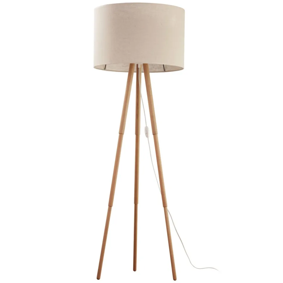 Lampa Podłogowa TOKYO Sosna Beżowy Abażur 1xE27 148cm