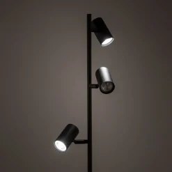 Lampa podłogowa TOP czarna 3xGU10