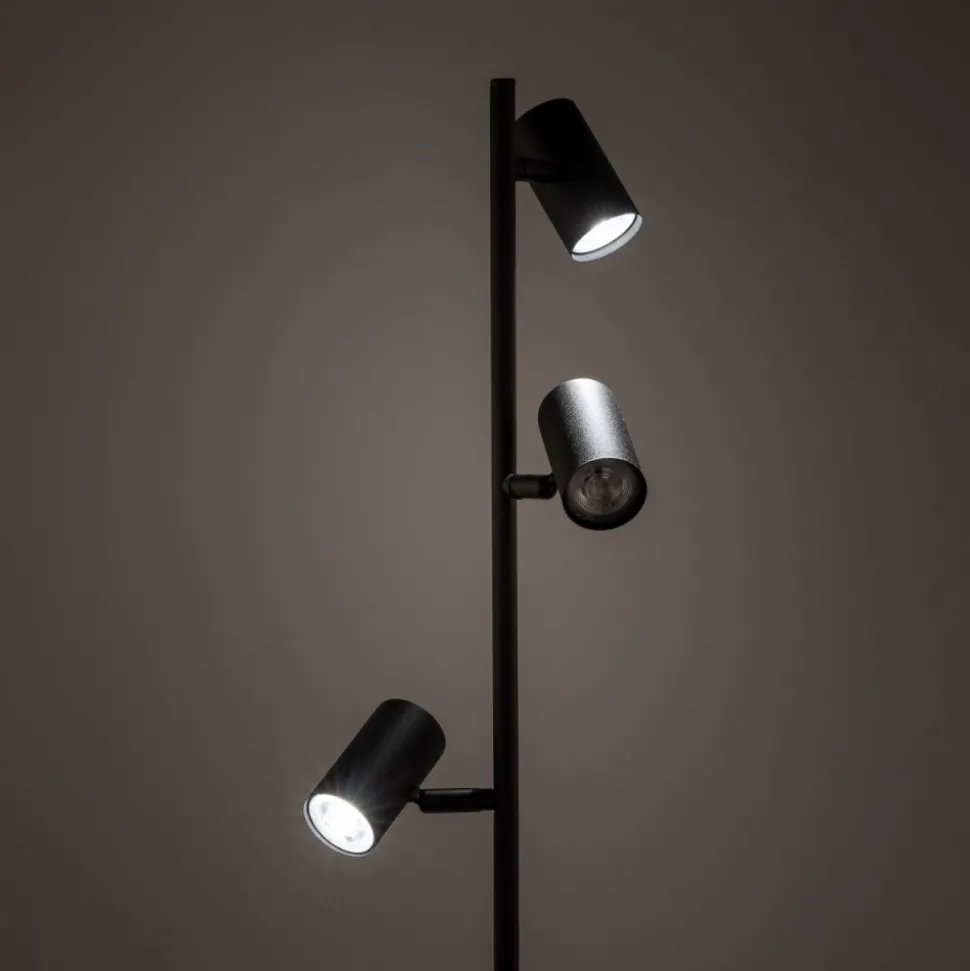 Lampa podłogowa TOP czarna 3xGU10