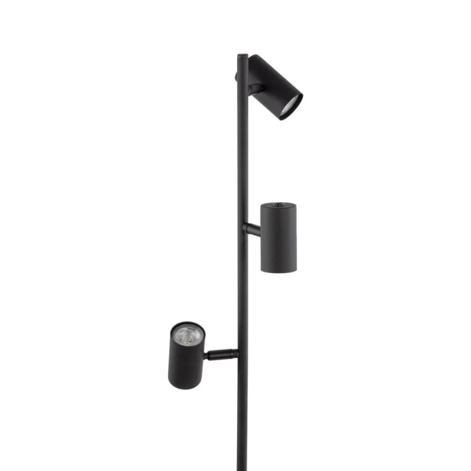 Lampa podłogowa TOP czarna 3xGU10