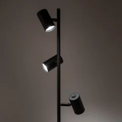 Lampa podłogowa TOP czarna 3xGU10