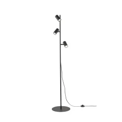 Lampa podłogowa TOP czarna 3xGU10