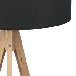 Lampa Podłogowa TREVISO Brązowy Czarny Abażur 1xE27 145cm FSC