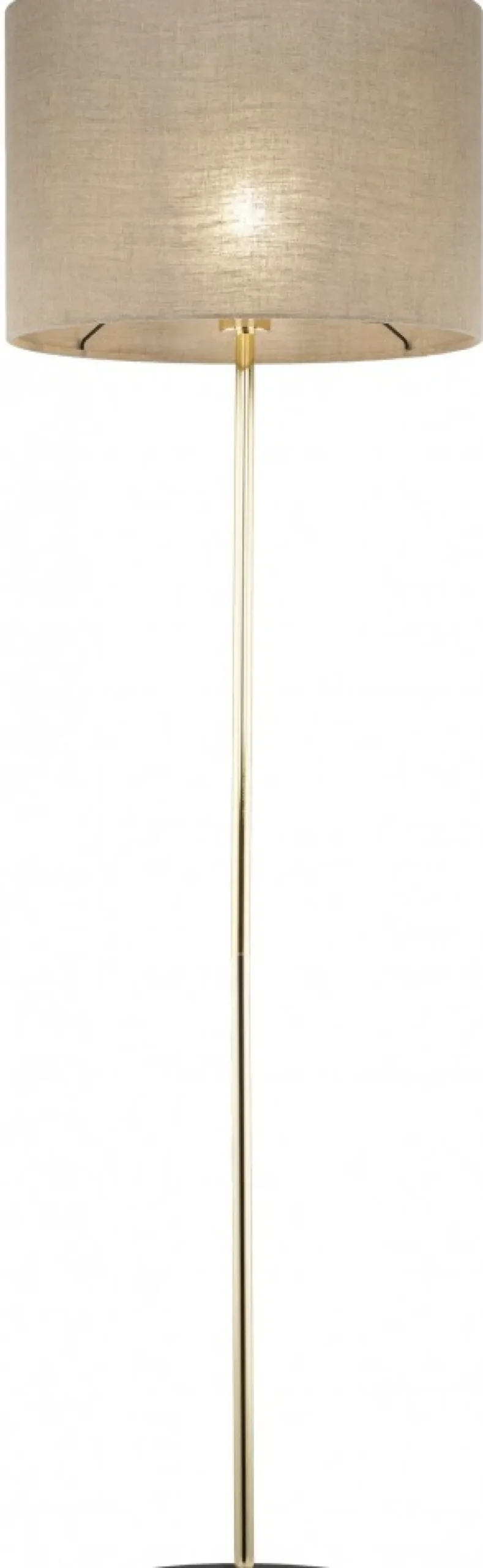 Lampa Podłogowa UMBERTO Złoty Beżowy Abażur 1xE27 155cm