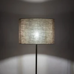 Lampa Podłogowa UMBERTO Złoty Beżowy Abażur 1xE27 155cm