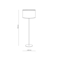 Lampa podłogowa VELLUM sabia beżowa 1xE27