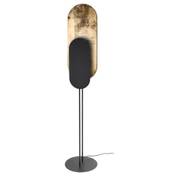 Lampa Podłogowa WHEEL Czarny Złoty 2xGX53 163cm