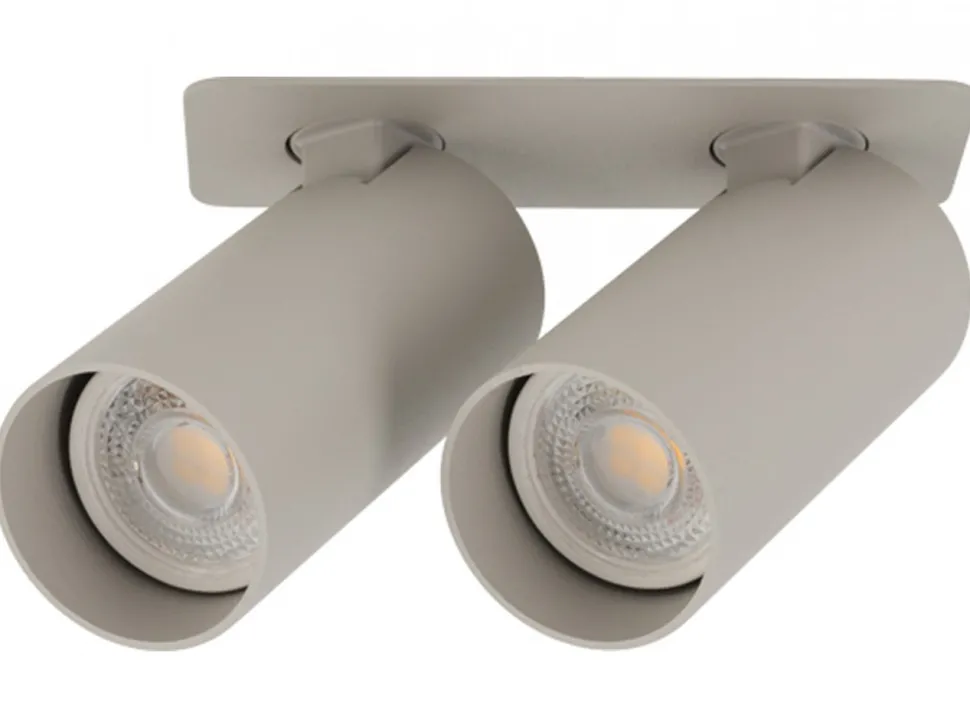Lampa podtynkowa Spot FOURTY SURFACE szara 2xGU10