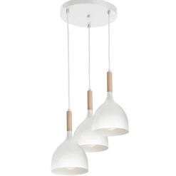 Lampa potrójna industrialna Noak Wood