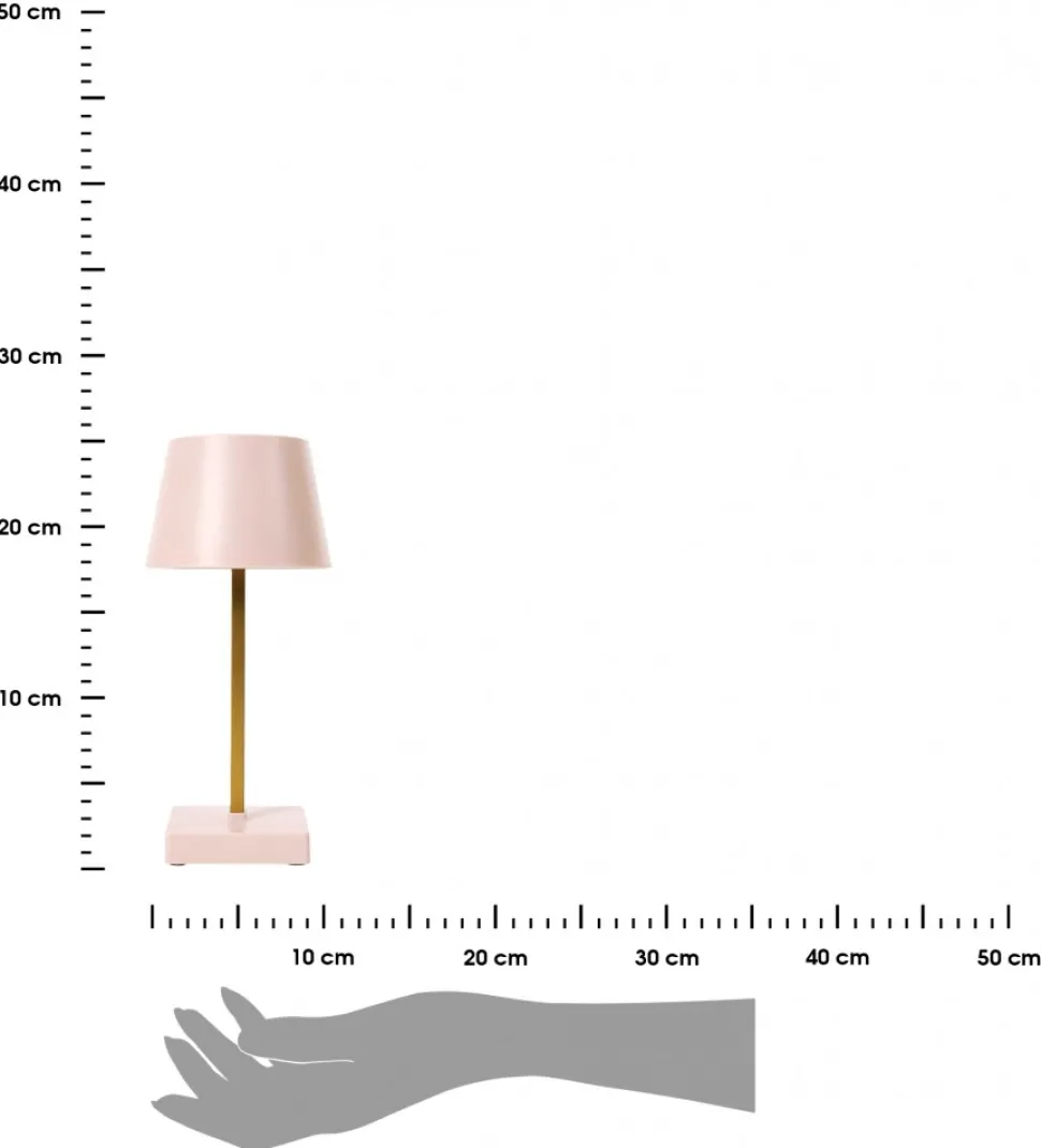 Lampa Stelo Touch LED różowe złoto