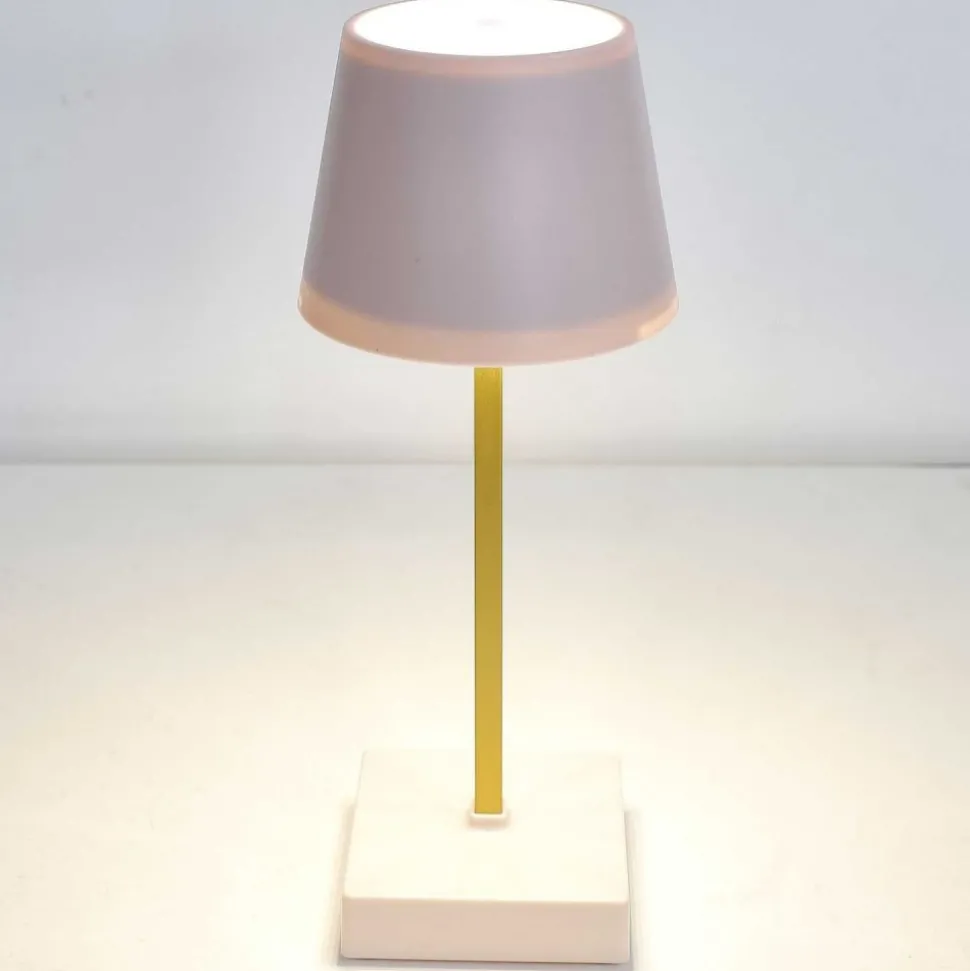 Lampa Stelo Touch LED różowe złoto