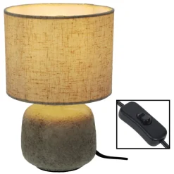 Lampa stołowa beżowa 21,5 cm
