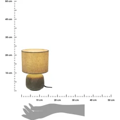 Lampa stołowa beżowa 21,5 cm