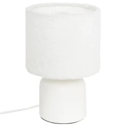 Lampa stołowa biała 22cm Bona
