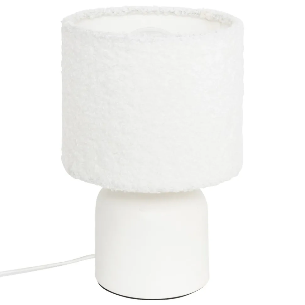 Lampa stołowa biała 22cm Bona