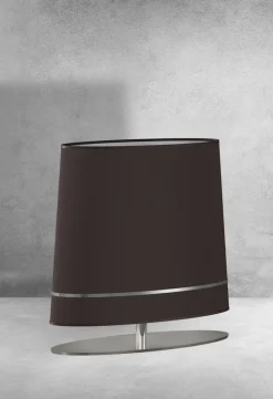 Lampa Stołowa BOOTES Srebrny Abażur 1xE27 50x52cm