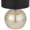 Lampa stołowa BRISTOL FUME beżowa abażur czarny 1xE27