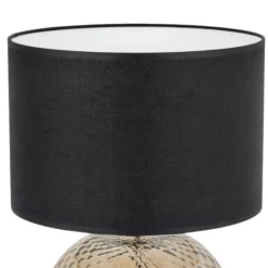 Lampa stołowa BRISTOL FUME beżowa abażur czarny 1xE27
