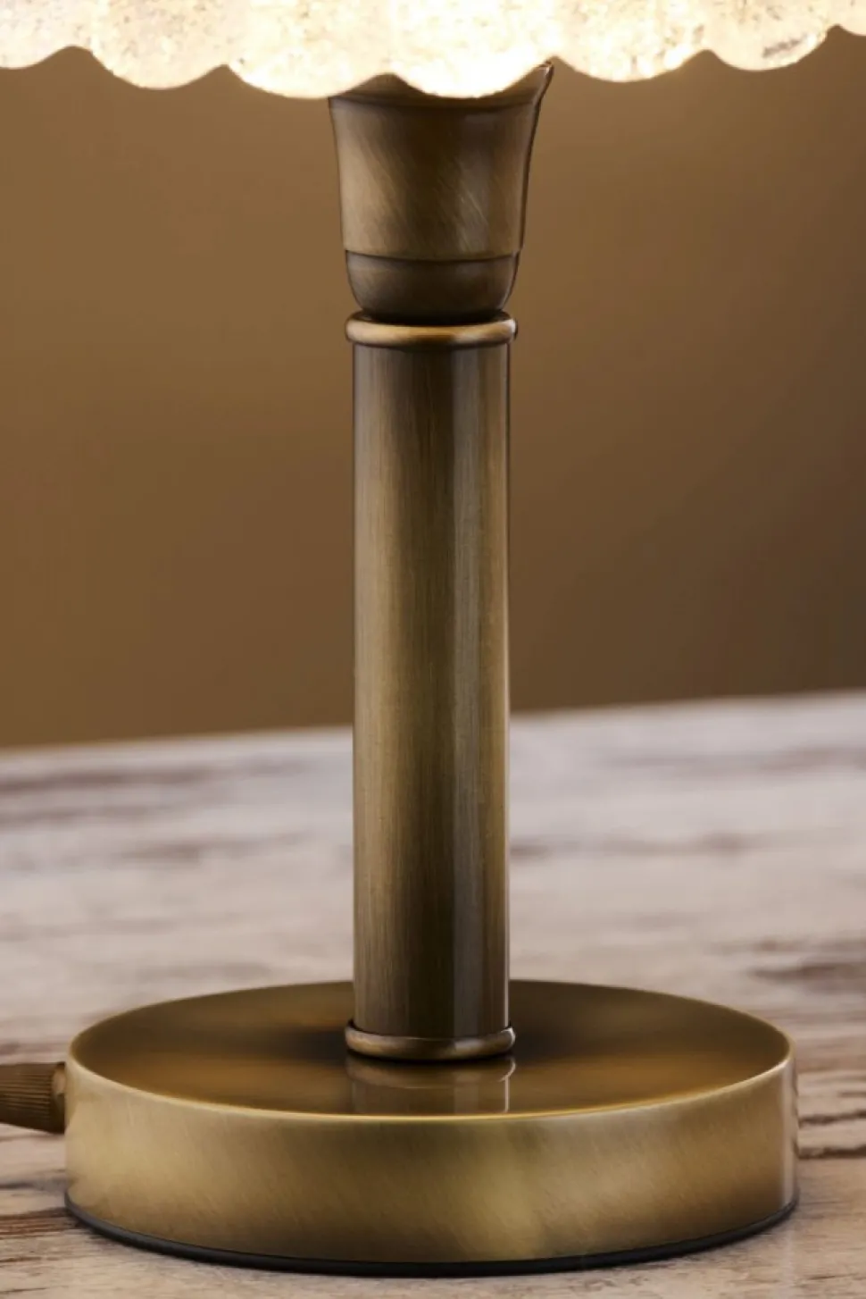 Lampa stołowa CARMEN mosiądz patynowany 1xE27