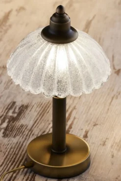 Lampa stołowa CARMEN mosiądz patynowany 1xE27