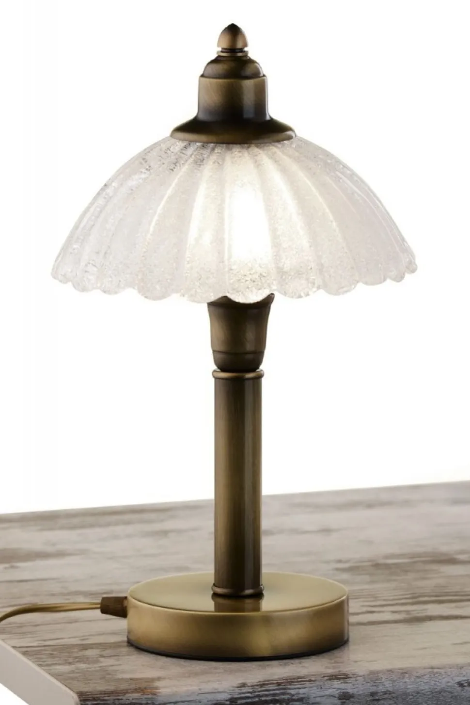 Lampa stołowa CARMEN mosiądz patynowany 1xE27