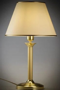 Lampa stołowa CLASSIC mosiądz satynowany 1xE27