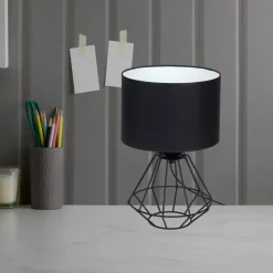 Lampa stołowa COLIN BLACK 1xE27