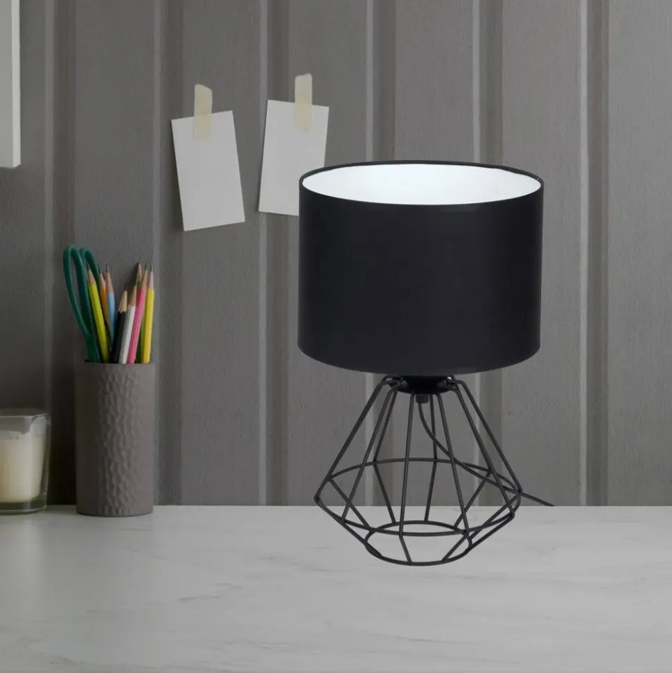 Lampa stołowa COLIN BLACK 1xE27