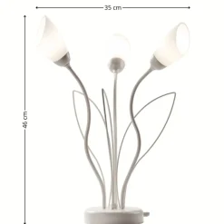 Lampa stołowa GLORIOSA szara 3xG9
