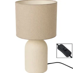 Lampa stołowa jasny beż h45,5 cm