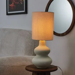 Lampa stołowa LUMA kremowa 50 cm