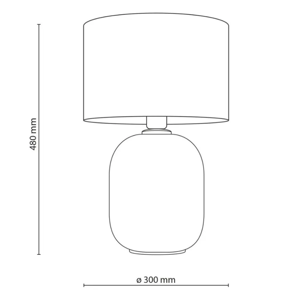 Lampa stołowa MELODY oliwkowa 1xE27