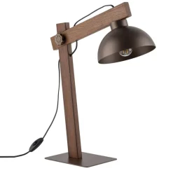 Lampa stołowa OSLO brązowa 1xE27