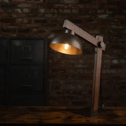 Lampa stołowa OSLO brązowa 1xE27