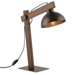 Lampa stołowa OSLO brązowa 1xE27